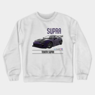 Supra Time Attack Purple Carbon Crewneck Sweatshirt